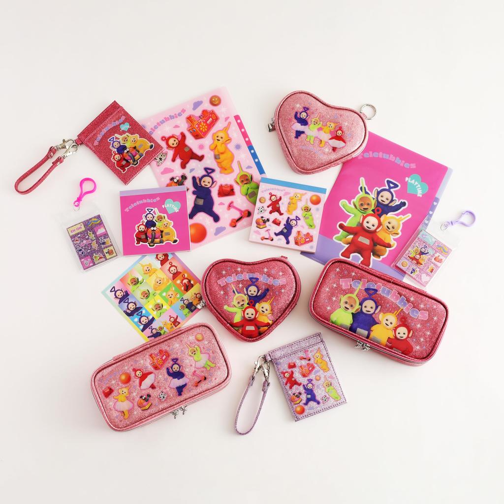 Overglad Plic Mini în Formă de Inimă Teletubbies, Roz, TLL-046