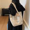 Tote Bag Women's Large Capacity Shoulder Bag Letter Embroidery Underarm Bag