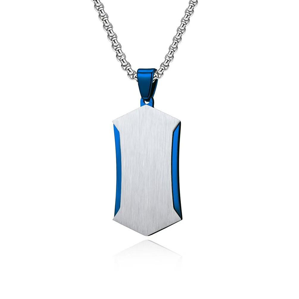 Prismatic Double-layer Men's Jewelry Diy High-end Ins Style Jewelry Pendant Necklace