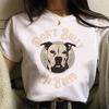 Cute classic cartoon bull terrier Harajuku print T-shirt unisex summer pet pattern shirt dog lover top gift dog owner shirt