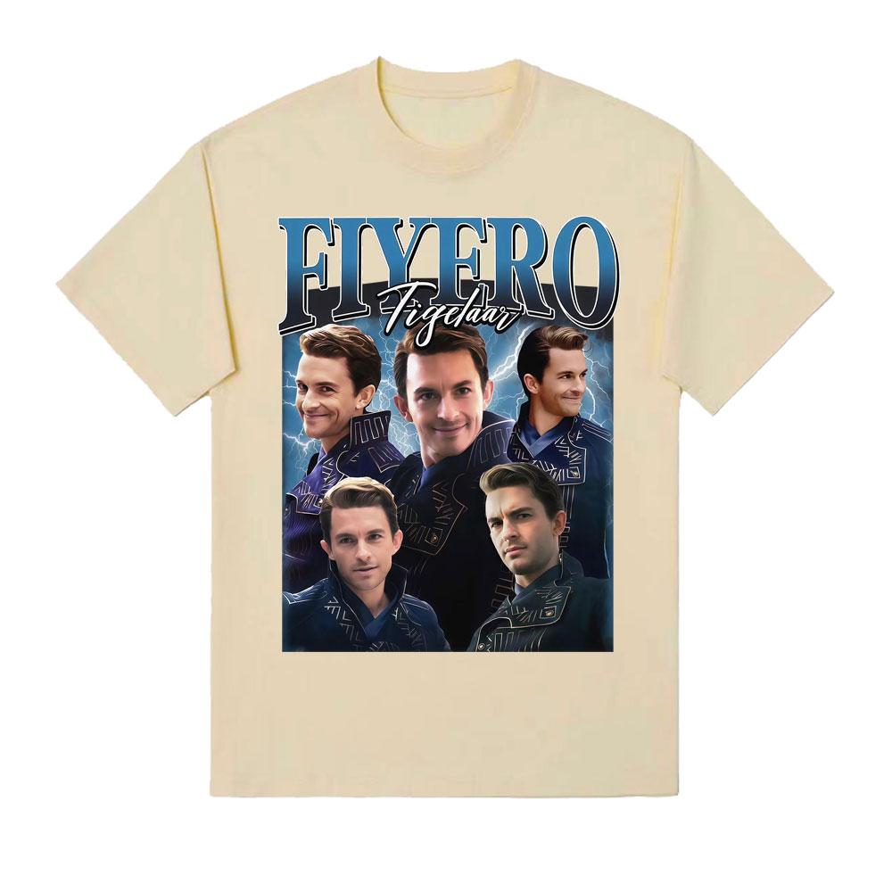 Jonathan Bailey Prince Fiyero T Shirt Wicked Musical Broadway Graphics Tshirts Unisex Women Vintage Style Oversized Cotton Tshirt