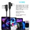 ANSEIP Great value! iPhone Charging Cable Lightning L Shape [Set of 3 3m] Lightning Cable iPhone Cable Nylon Braid Fast Charging & Data Sync Resistant