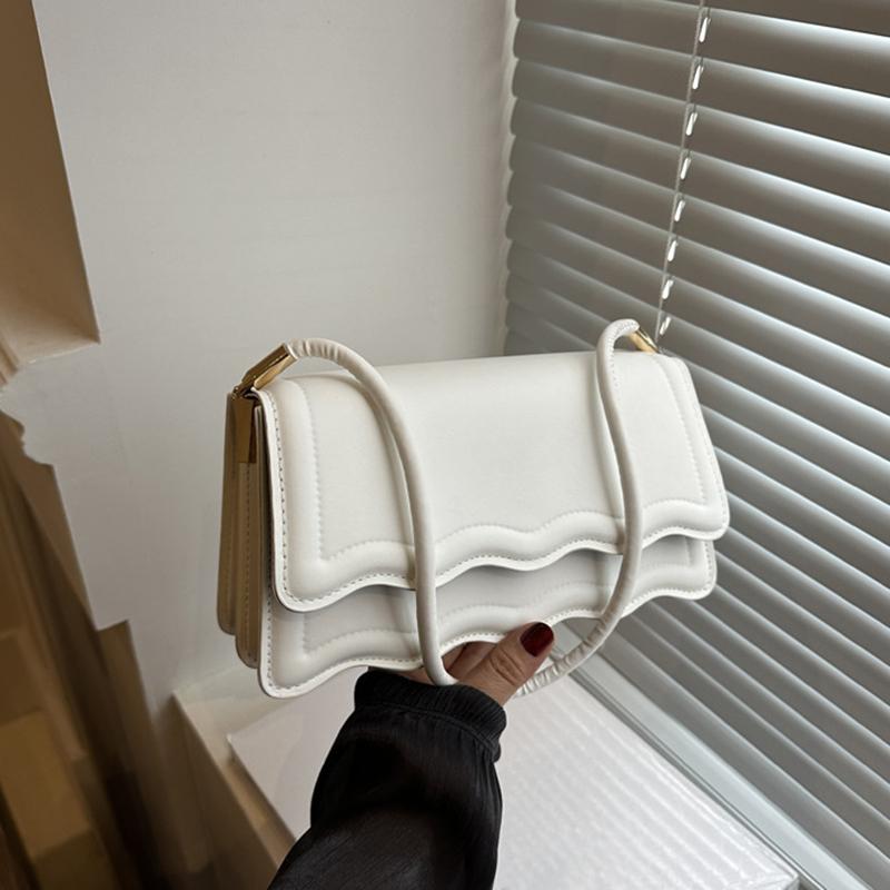 High Quality PU Leather Handbag Purse Women's Solid Color Small Shoulder Bags Lady Messenger Small Tote for Girls