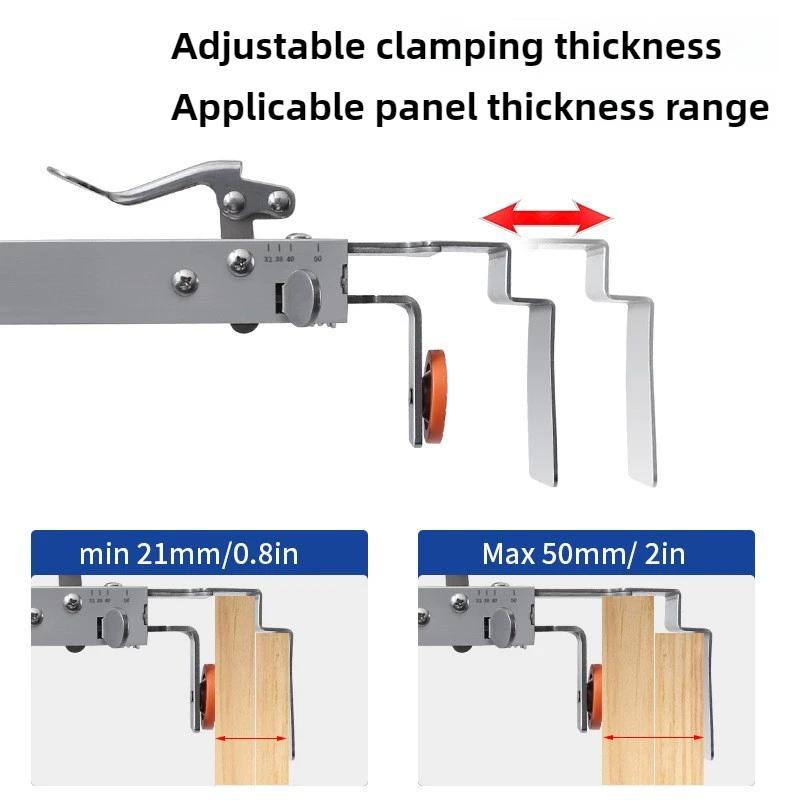Press type quick drawer clamp, woodworking installation auxiliary tool, drawer installation adjustable telescopic fixed clamp