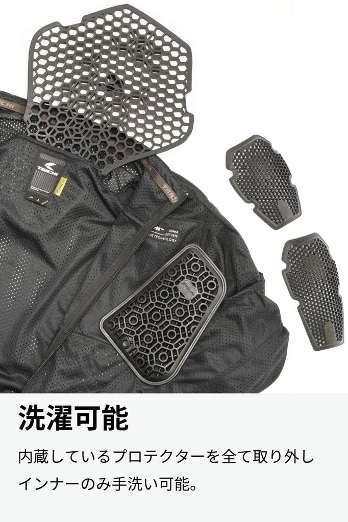 RS Taichi 2025 Model Motorcycle Inner Full Mesh Stealth CE Protection TRV099 Protector, Inner,