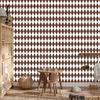 Harlequin Diamonds Wallpaper Light Gray, White, and Brown 50x1000