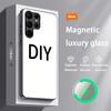 Customized DIY Phone Case For Samsung S25 S24 S23 S22 S21 S20 Plus Ultra Note20 Glass Magnetic Case