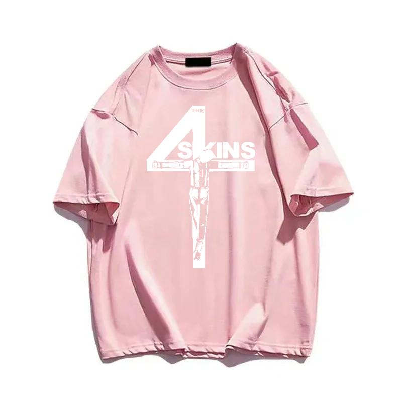 The 4 Skins Oi T Shirt Uk Punk Streetpunk 4Skins Male Teeshirt Summer Top Man Brand Tee Shirt Fashion Streetwear Casual Clothing