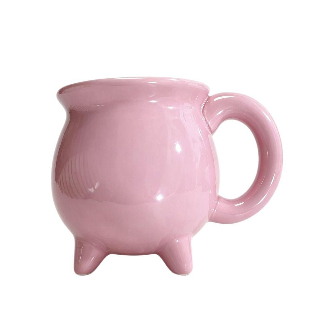 400ml Capacity Halloween Mug Anti-scald Handle Wizard Magic Jar Mug Afternoon Tea