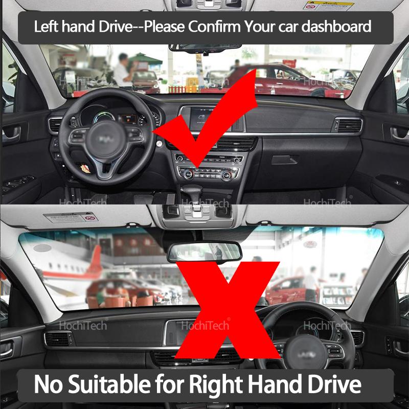 For KIA Optima JF 2016 2017 2018 2019 K5 High Quality Dashboard Mat Dashmat Cover Pad Sunshade Carpet Accessories