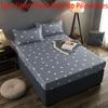 Luxurious Floral Print Fitted Sheet Set With Soft Polyester And Elastic Band Comfort