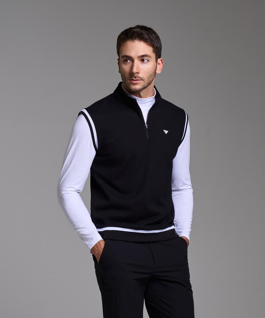 Downblow Men'S Sports Golf Wear Half-Zip Vest Db4Fvwh 6508M