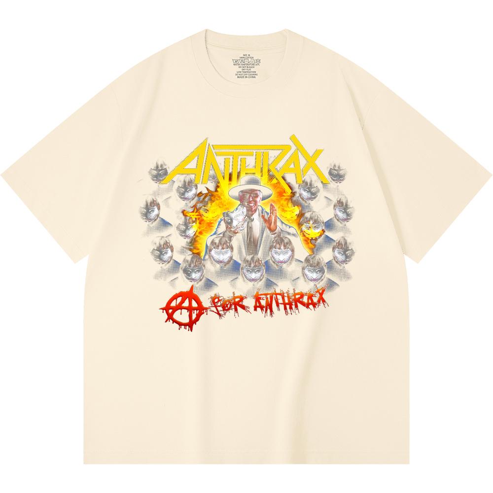 230 g/m² 100% Baumwolle Heavy Metal T-Shirt Rockband Beliebte Musik Druck Unisex Schweres Baumwoll-T-Shirt