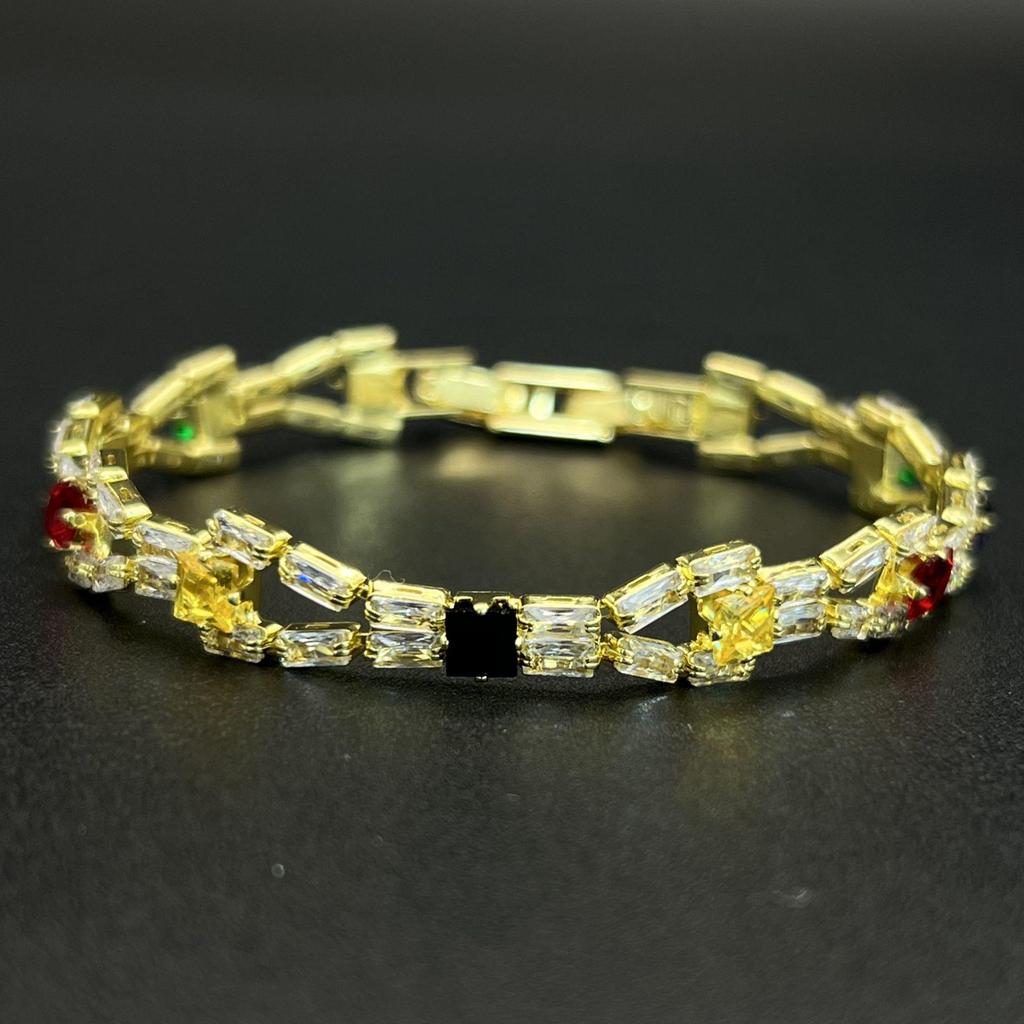 Luxurious Zircon Diamond Tennis Chain Bracelet