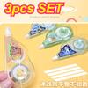 3Pcs Cartoon Learning Stationery Set Ballpoint Pen Correction Belt School Notebook Set Student Stationery Gifts Wholesale