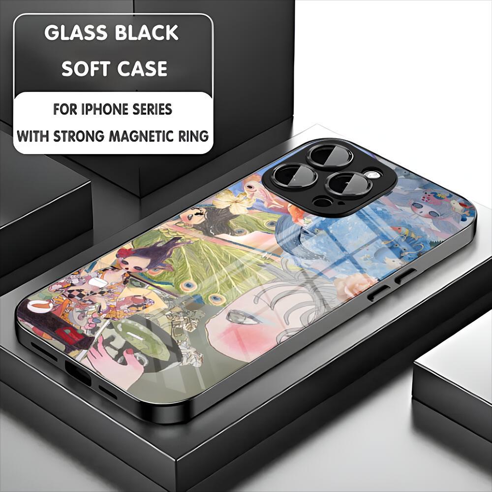 A-Aya T-Takano Art Phone Case For Iphone 17 16 15 14 13 11 12 Pro Max Mini Plus Magnetic Glass Phone Cover