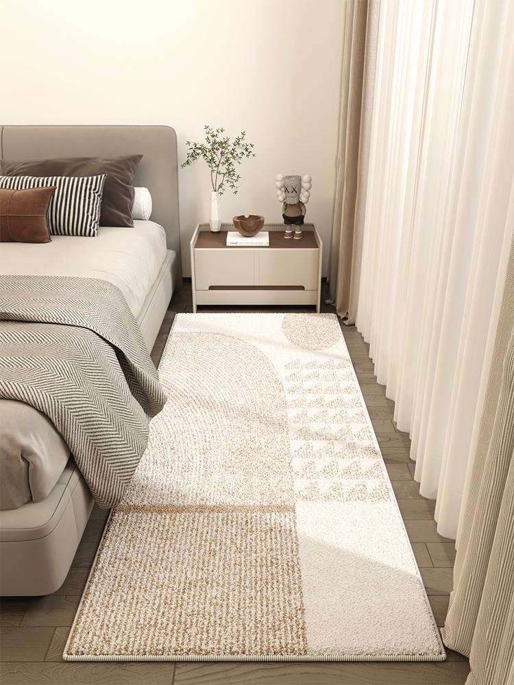 Light Luxury Living Room Decoration Carpet Fluffy Soft Bedside Rug Modern Style Rugs For Bedroom Thick Anti-Slip Study Floor Mat