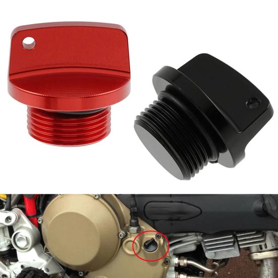 Universal Engine to Oil Filler Cap Motorcycle Install Screw Cover Valve