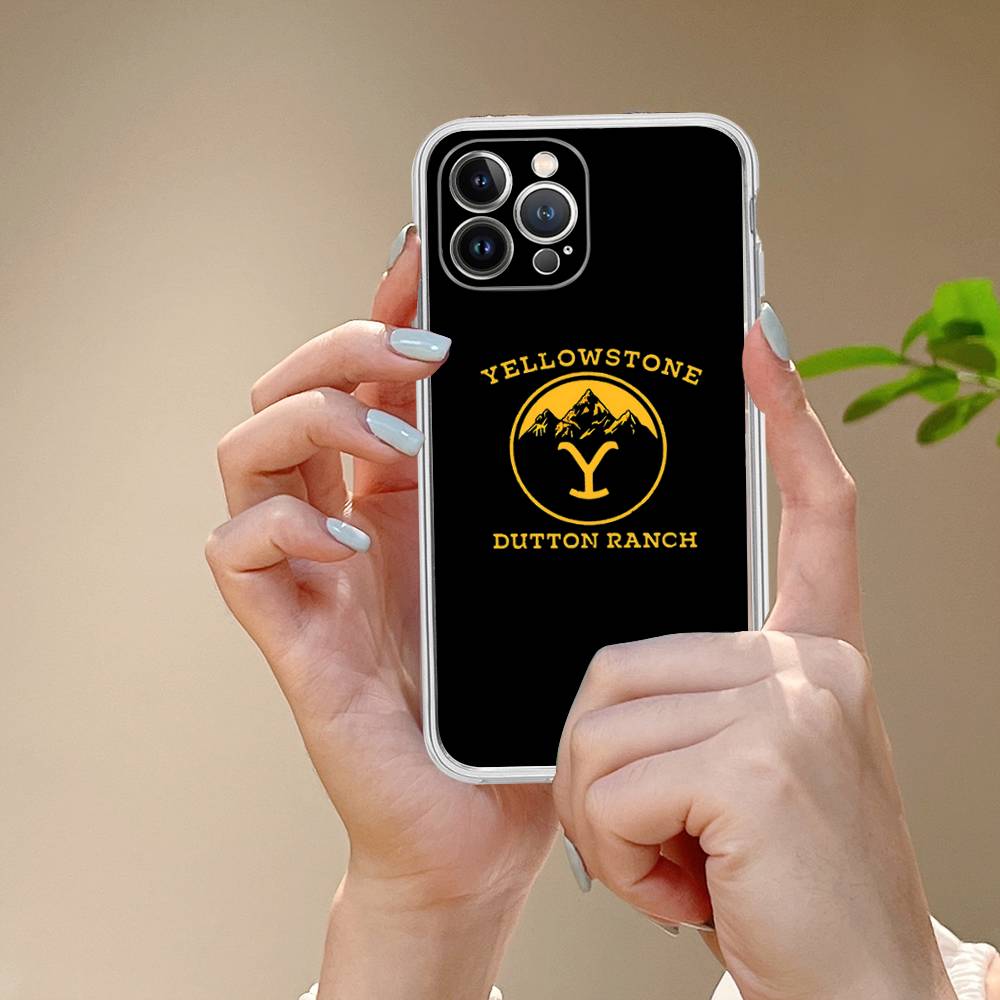 Y-Yellowstone Logo Fit For IPhone 16 15 Promax Phone Case IPhone 14 11 12 High End 13 Pro Silicone
