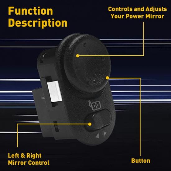 For 2010-15 Camaro Left Driver Side Door Power Mirror Control Switch 84545374