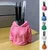 3D Printed Hoodie Pen Holder, Makeup Brush Organizer for Desk, Creative Sweatshirt Shape Pencil Storage Container, School Office Supplies