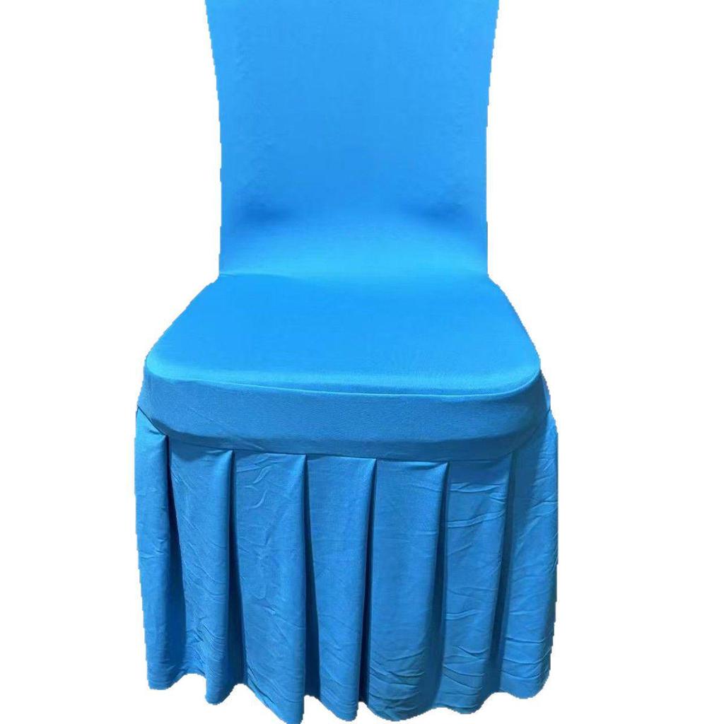 Verdickte elastische Faltenrock-Stuhlhusse für Hochzeiten & Konferenzen