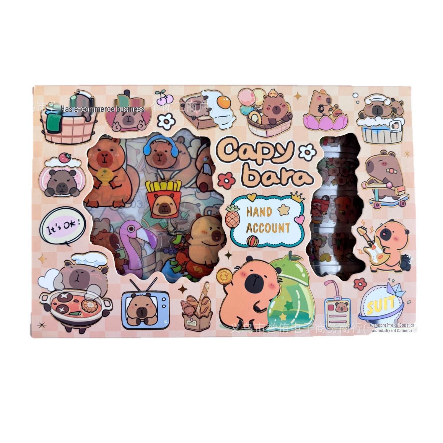 

Capybara Journal Washi Tape & Sticker Gift Box for Students & Kids