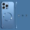Slim PC Frameless Magnetic Phone Case For iPhone 16 Pro Max 15 Pro 14 Plus 13 12 for MagSafe Matte Shockproof Solid Color Bumper Cover
