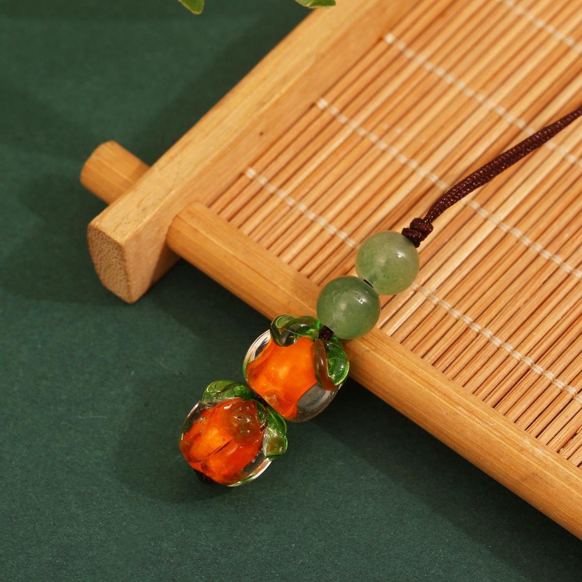 

Брелок для ключей в виде глазурованного листа хурмы: Ваш идеальный мобильный аксессуар