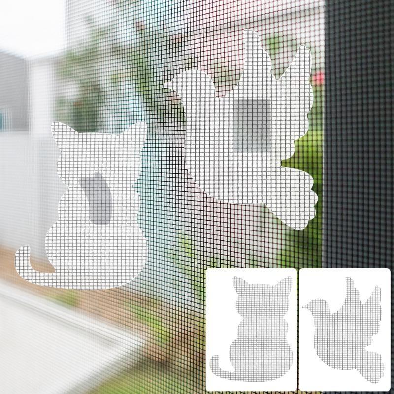 10Pcs Self-Adhesive Cartoon Window Door Mesh Repair Patch Household Anti-Mosquito Net Screen Sticker For Fixing Holes