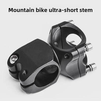 Potence de vélo ultra-courte en alliage d'aluminium 25,4 × 38 mm pour draisiennes pour enfants