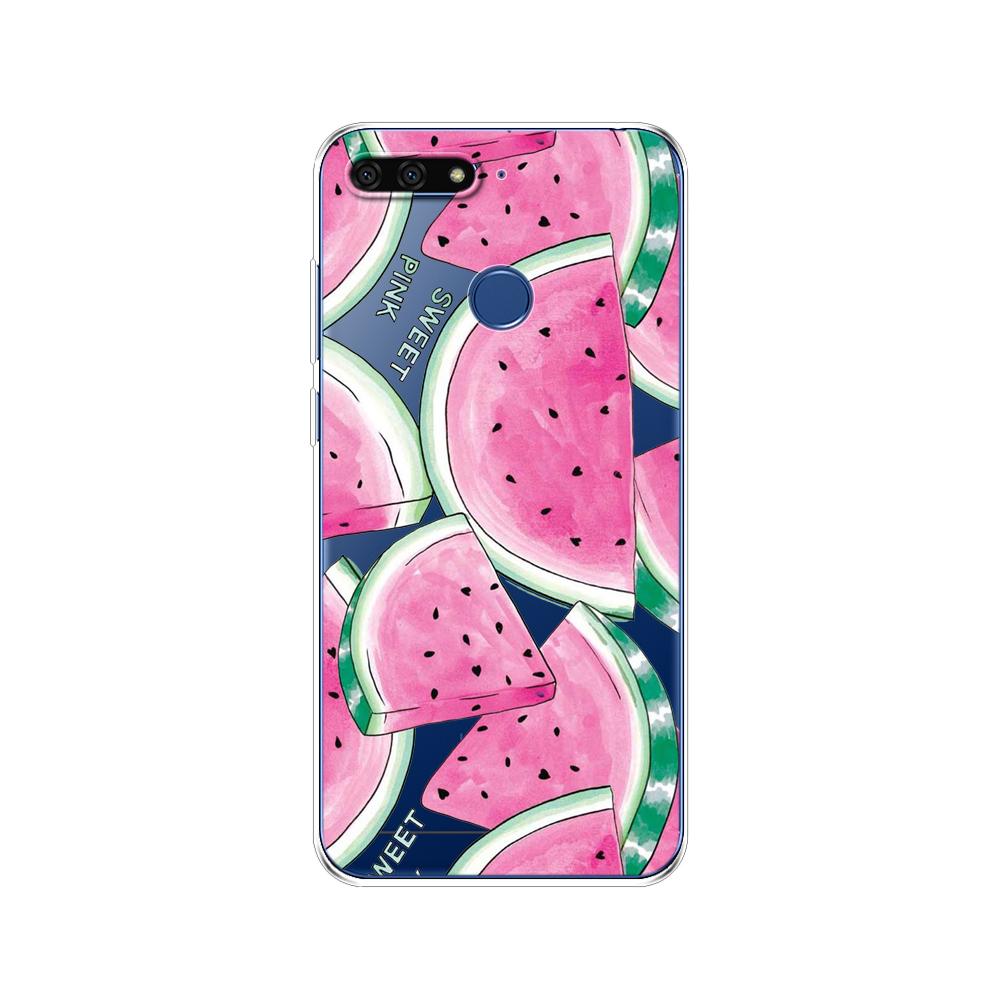 For Huawei Honor 7C 5.7 Inch Case Cover Soft Silicone TPU Cute Cover Back Protective Phone Case For Huawei Honor 7c Aum-L41 Bags