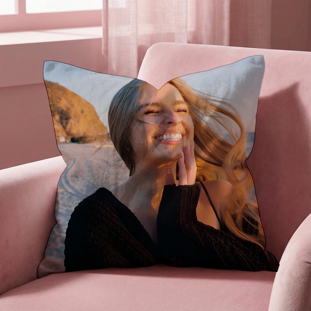 Addison Rae Cushion Cover Multi-Scene Pillow Cover for Home & Car - Reversible, Soft & Durable for Daily Use