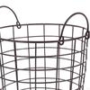 Iron Storage Basket 8.27inch X 7.87inch Laundry Hamper Container Multifunctional Bins