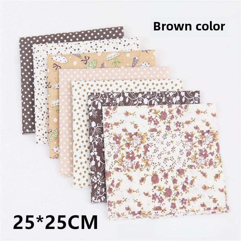Qiaosi Patchwork Pure Cotton Fabric Set: Small Floral DIY Cloth for Handmade Crafts