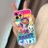 Custodia carina in TPU Silicone G-Gabbys D-Dollhouse per iPhone 11 12 13 14 15 16 17 Pro Max Cover Posteriore Trasparente Antiurto