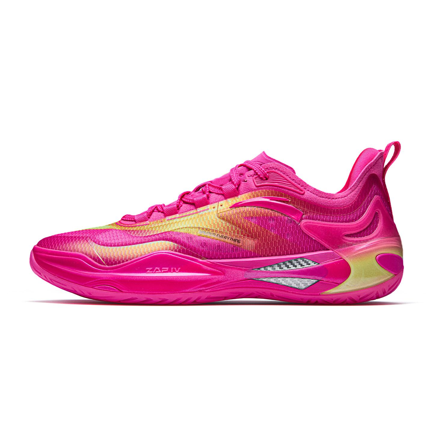 ANTA Zap 4 Basketbalschoenen Heren Lage Top Fluorescerend Stralend 45