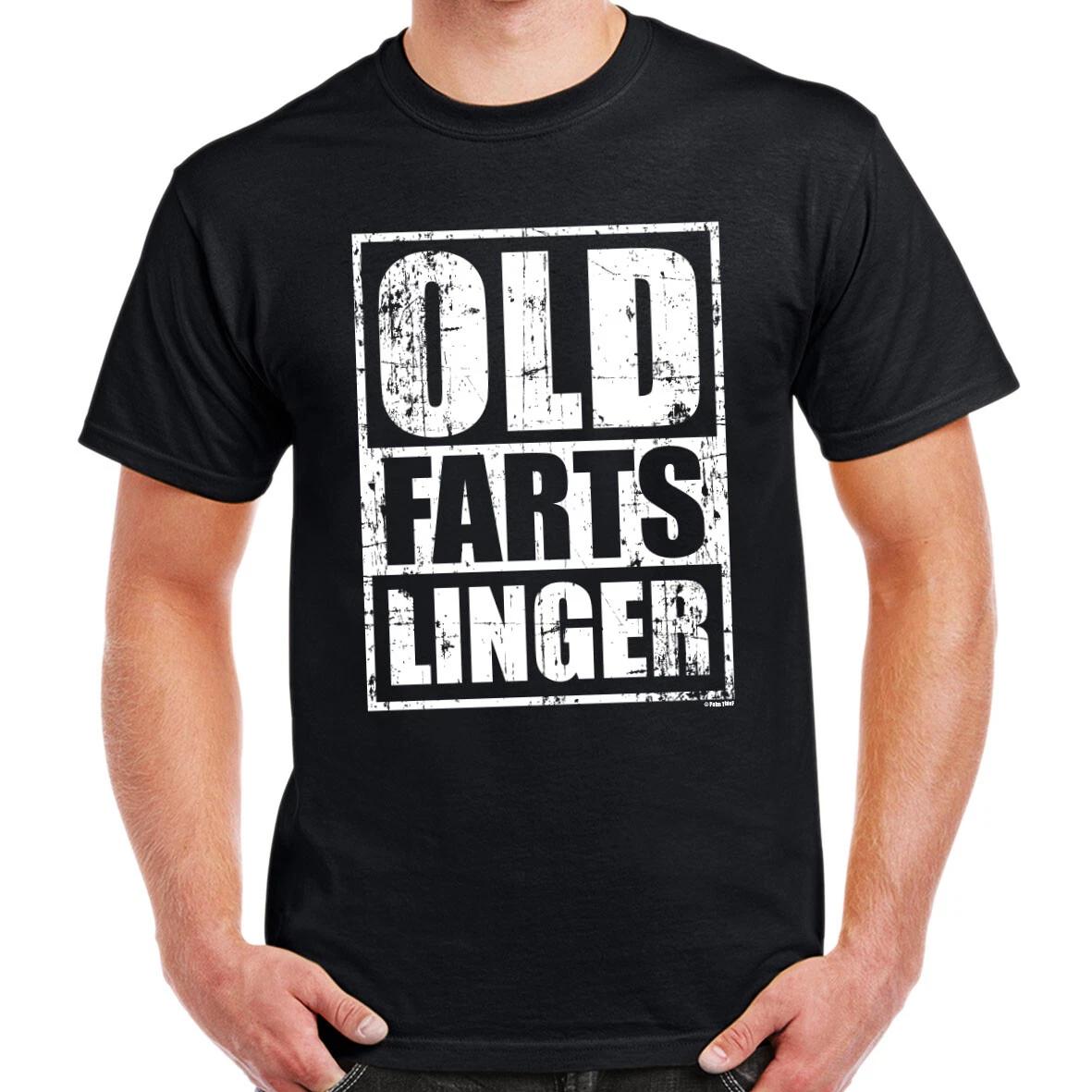 Old Farts Linger T-shirt Funny Old Age Explicit Warning Birthday Gift 3XL