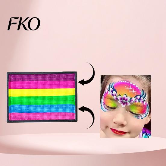 High Pigment Body Paint 50G Rainbow for Face Painting, Makeup Easy Blend Halloween Party Cosplay, Washable Kids Adults Performance