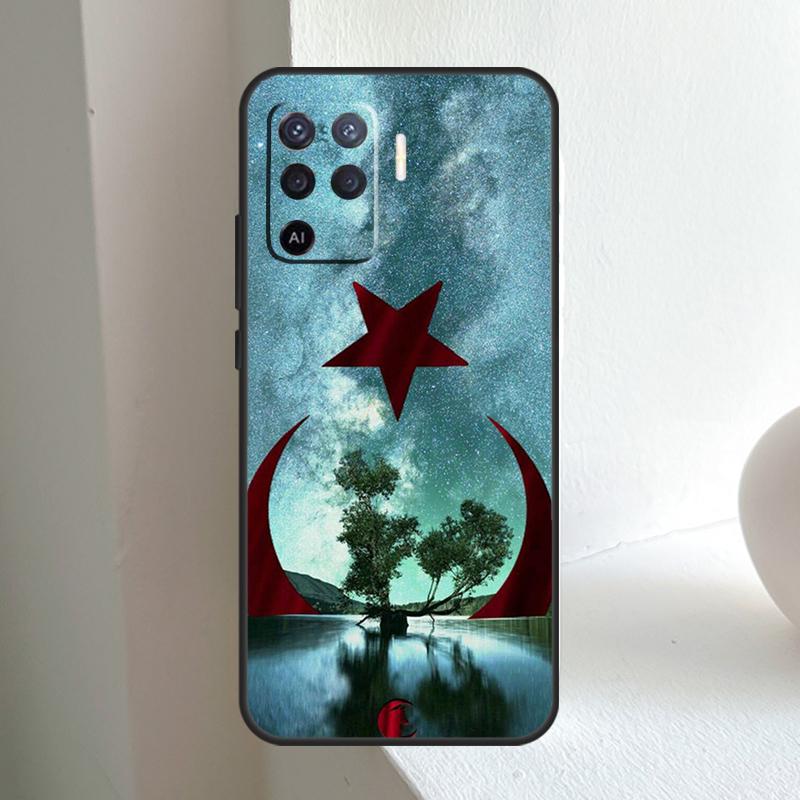 Turkey Turkish Flag For OPPO A80 A60 A40 A5 A6 Pro A15 A17 A57 A16 A76 A96 A18 A38 A58 A78 A98 A54 A74 A94 Case
