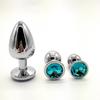 Anal Plug 3 Sizes Colored Crystal Stainless Steel Butt Plug For Women Stimulator Anal Sex Toys For Couples Prostate Massager