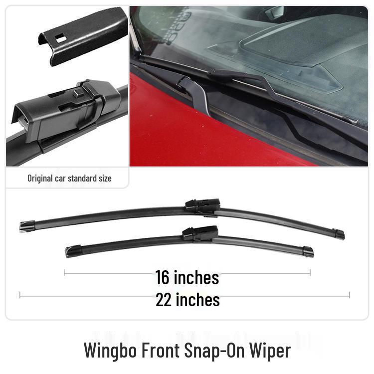 Double-Layer Rubber Wiper Blades for 2013 Ford EcoSport EcoBoost - Front & Rear