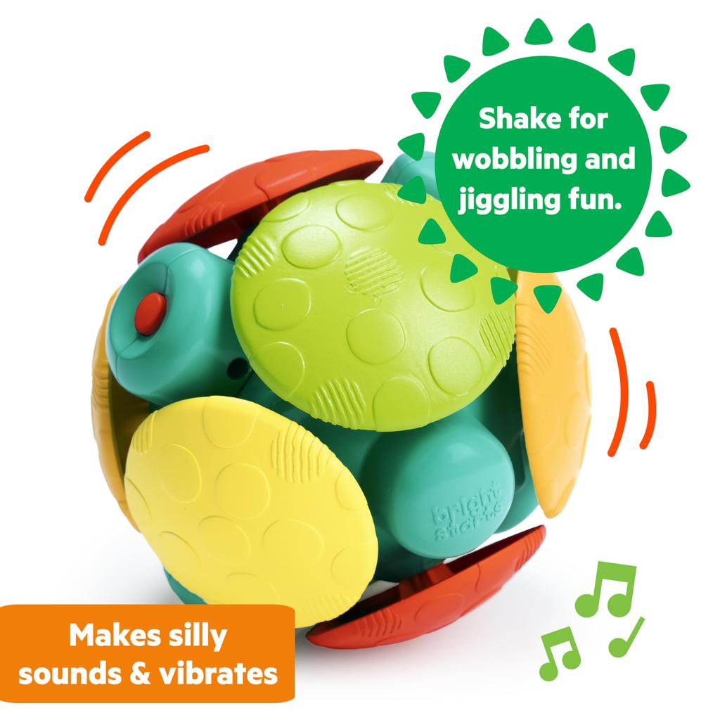 Bright Starts Rolling and Vibrating Chase Ball [3 months and up] 12212
