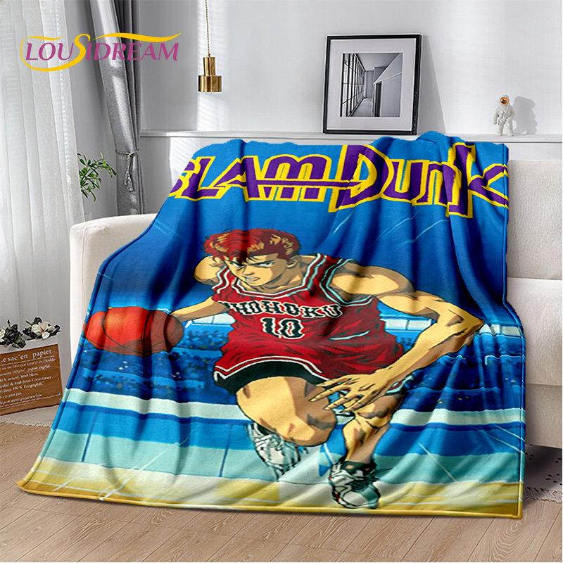 Slam Dunk Anime Cartoon Soft Plush Blanket,Flannel Blanket Throw Blanket for Living Room Bedroom Bed Sofa Picnic Cover Bettdecke