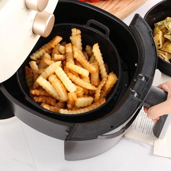 Yousheng Silicone Air Fryer Liners Foldable Baking Tray Non-Stick Fried Chicken Silicone Basket High-Temperature Resistant Cake Cookie Maker