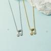 2020 Rhinestone Musical Note Necklace - Simple, Versatile Forest Style Clavicle Chain for Women