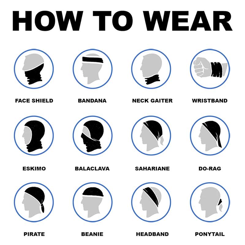 1Pc Bandanas Motorbike Headband Skull Polyester Scarves Face Shield Cycling Face Masks Motorcycle Biker Mask