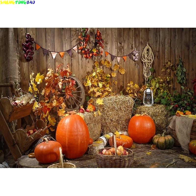 Halloween Backdrop Full Moon Scary Night Castle Trees Pumpkin Lantern Photography Background Kids Adult Family Party Decor WH-04