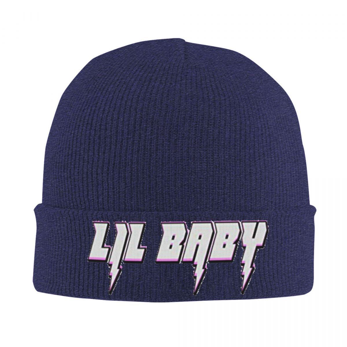 Lil Baby Knitted Hat Women s Men s Skullies Beanies Winter Hat Acrylic Music Rapper 90s Warm Cap