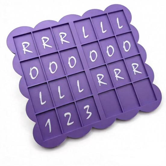 Tragbares Mahjong-Übungsbrett 3D-gedrucktes Mahjong-Solo-Trainingswerkzeug Amerikanische Mahjong-Strategiehilfe Leichtgewichtiges Einzelspieler-Training